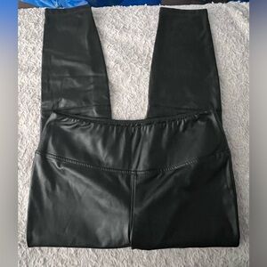 Faux leather pants